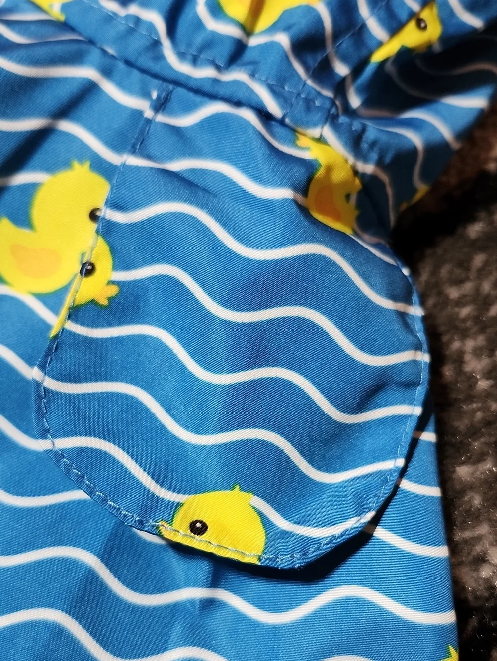 FRISCO BLUE WAVE RUBBER DUCK WATERPROOF HOODIE RAINCOAT NWOT